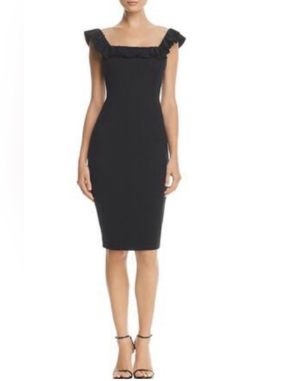 Bailey 44 Wild Swan Bodycon Dress In Classic Black Colorway Size Small